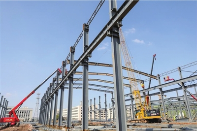 重點項目建設忙 建設工程施工正酣